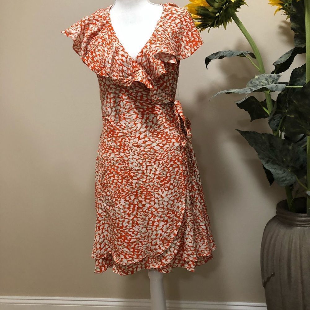 NWOT Free People wrap mini dress size L - Picture 4 of 7